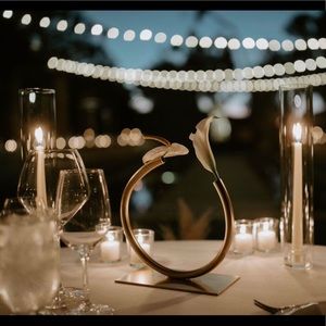 Glass Hurricane Candleholder - 6 Pieces